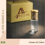 212 - Attar Altın Serisi, Alkolsüz Esans, 3 ml, - 1 Kutu (12 Adet)