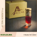 KIZILELMA - Attar Altın Serisi, Alkolsüz Esans, 3 ml, - 1 Kutu (12 Adet)