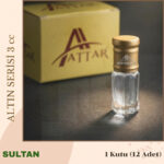 SULTAN - Attar Altın Serisi, Alkolsüz Esans, 3 ml, - 1 Kutu (12 Adet)