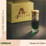 UMMAN - Attar Altın Serisi, Alkolsüz Esans, 3 ml, - 1 Kutu (12 Adet)