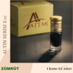 ZÜMRÜT - Attar Altın Serisi, Alkolsüz Esans, 3 ml, - 1 Kutu (12 Adet)