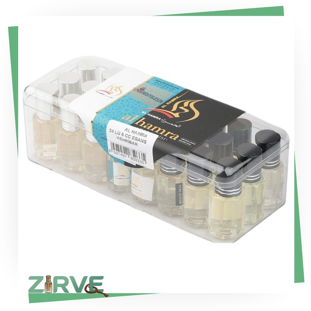 Al-Hamra Kehribar Serisi, Alkolsüz, 6 ml. - 1 Paket (24 Adet) Al-Hamra Kehribar Serisi Esans, Alkolsüz, 6 ml. - 1 Paket (24 Adet) - Görsel 1