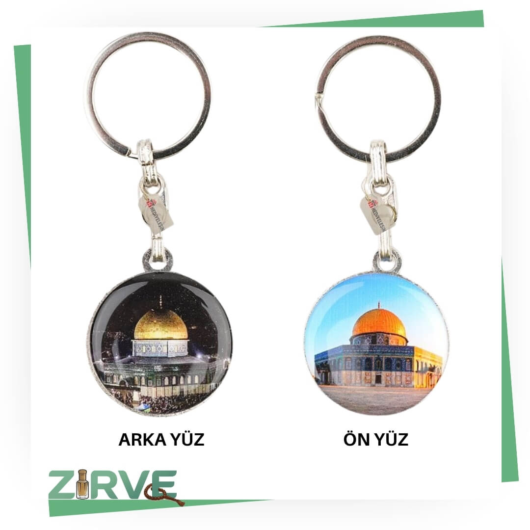 Anahtarlık, Kubbetüs Sahra, Damla Etiketli Anahtarlık, Kubbetüs Sahra, Damla Etiketli - 5 ADET - Görsel 1