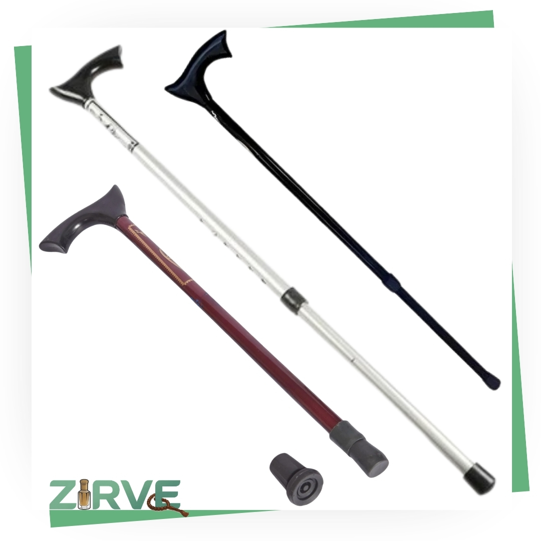 BASTON_AYARLAMALI_METAL Baston, Alüminyum Ayarlamalı Baston, Asa, 6 Kademeli - (Min:83,5-Mak:96 cm) - Görsel 1