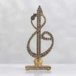 Elif Vav Esmaül Hüsnalı - Altın Renk - Ebat : 13 X 22 Cm.