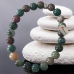 Hint Akik Doğal Taş Bileklik - 8 mm.