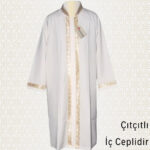 İşlemeli Cübbe, Sırmalı Cübbe, Imam Cübbesi - BEYAZ