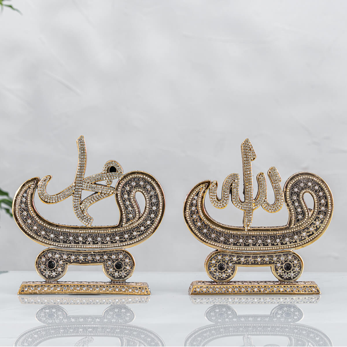 Papatya Allah Muhammed Lafızlı - Altın Renk - Ebat 16 x 17 cm. - YC431 Papatya Allah Muhammed Lafızlı - Altın Renk - Ebat : 16 x 17 cm. - Görsel 1