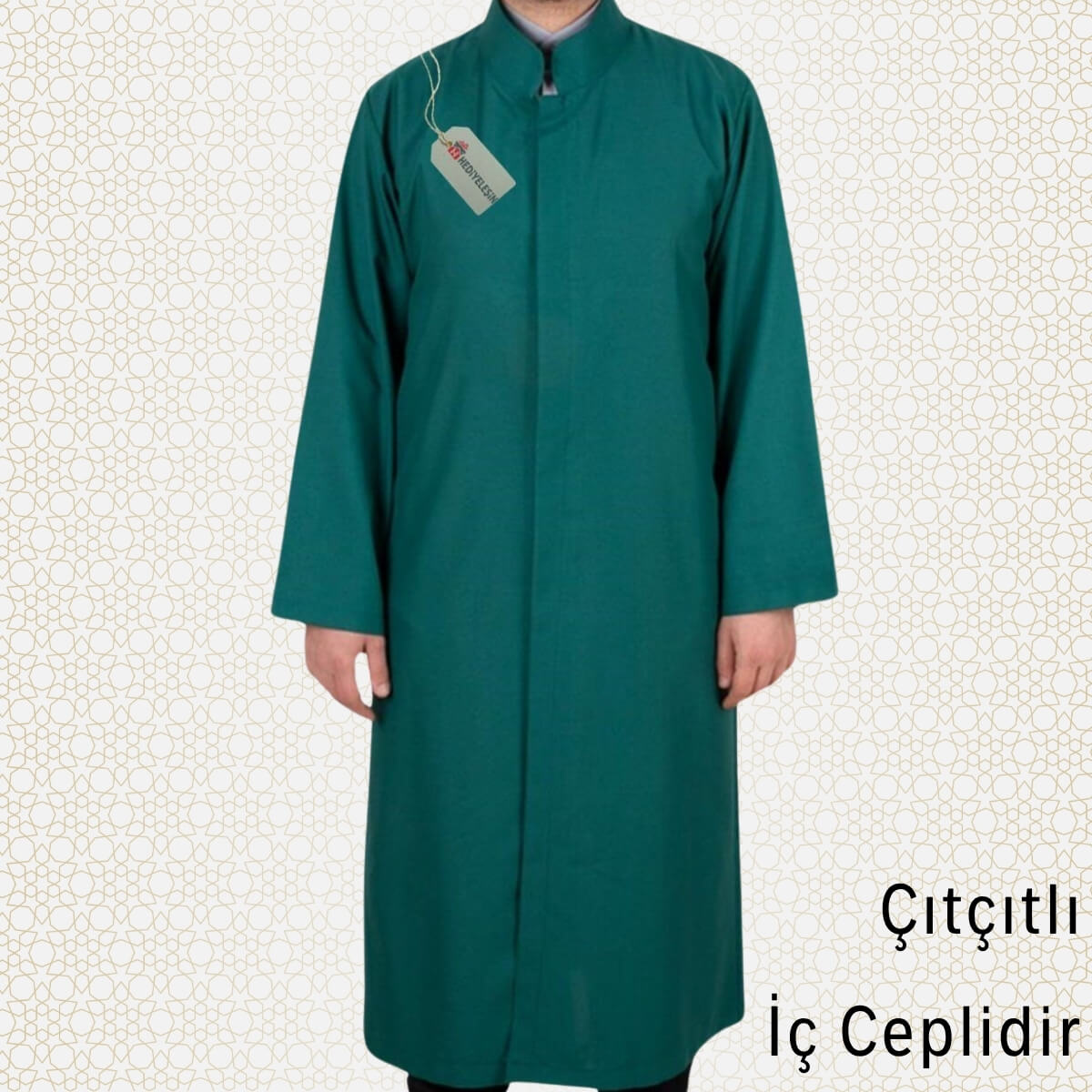 Sade Cübbe İmam Cübbesi - YEŞİL Sade Cübbe İmam Cübbesi - YEŞİL - Görsel 1