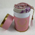 Seccade, Silindir Kutulu Seccade İnci Tesbihli Namaz Seti - Pembe Renk