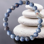 Sodalit Doğal Taş Bileklik - 8 mm.