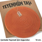 Teyemmüm Taşı, Kızıl Topraktan Üretilmiştir, Taşımak İçin Uygundur, 12 cm.