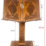 Asansörlü Yükseklik Ayarlı, Ahşap Motif İşlemeli Rahle (Yükseklik Min:45-Mak:55)