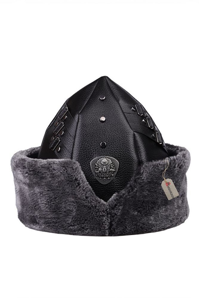 BÖRK, KALPAK, Geleneksel Kayı Alp Şapkası, Siyah - 3110