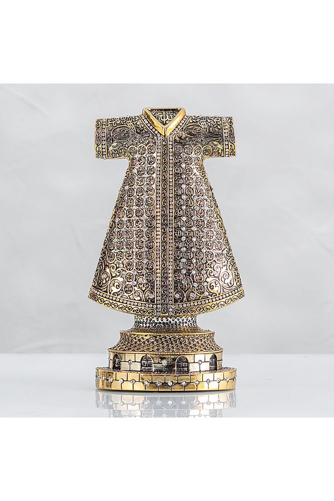 Kaftan Motifli Esmaül Hüsna Işleme - Altın Renk - Ebat : 11 X 19 Cm.