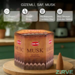 MUSK - Tütsü, Konik, Geri Akış Şelale - 1 Paket ( 40 ADET ) - Görsel 3